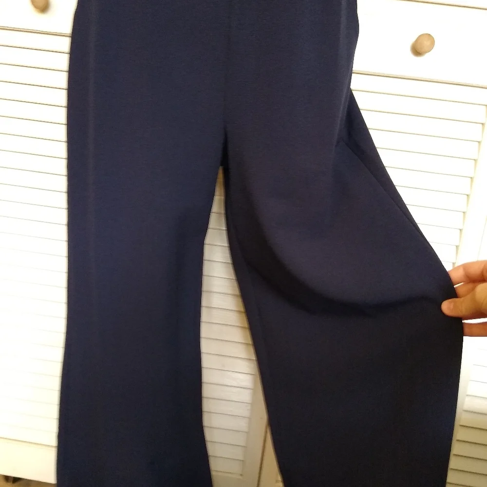 NWT Vince Camuto Navy Colorblock Sleeveless Wide-Leg Jumpsuit Sz 6 Pink Red - Picture 10 of 14